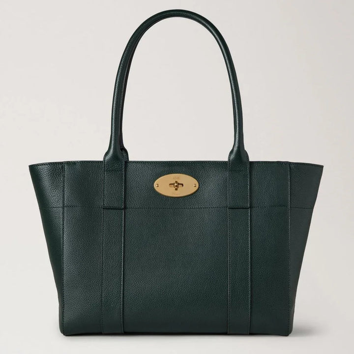 Mulberry Bayswater 9 tot 5 Kleine klassieke korrel Mulberry Groene, elegante groene handtas van leer, model HH9831/205Q633