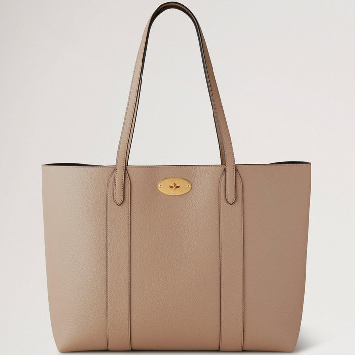 Mulberry Bayswater Tote Small Classic Grain Maple, beige leren tas met gouden detail, model hh5727205e631