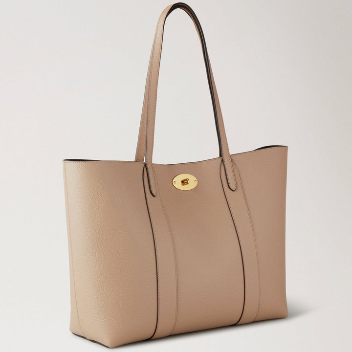 Mulberry Bayswater Tote Small Classic Grain in beige leer met goudkleurige gesp, model HH5727 205E631