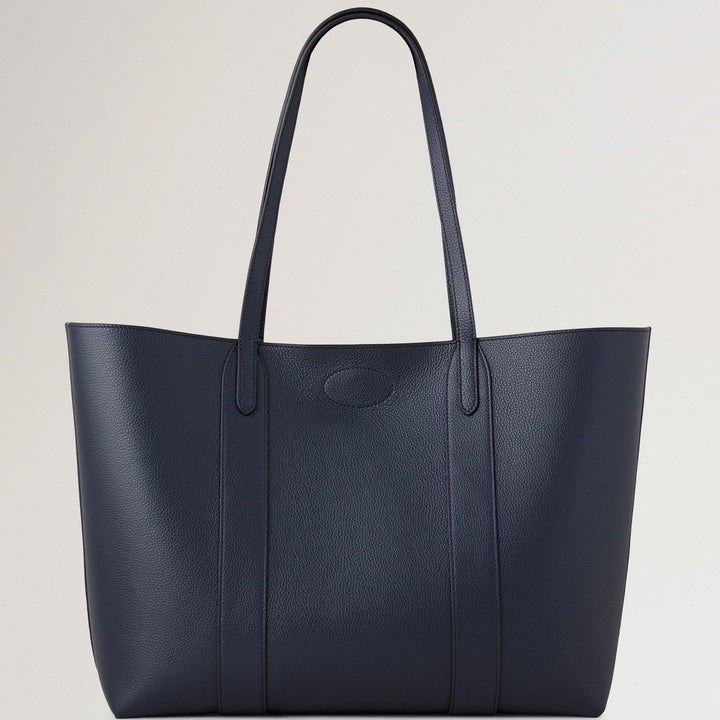 Mulberry Bayswater Tote Small Classic Grain Night Sky, blauw leren tas met lange hengsels. ModelHH5727205U888