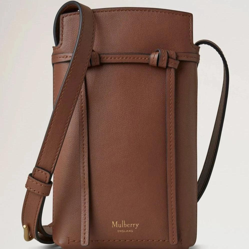 Mulberry Clovelly Phone Pouch Micro Classic Grain Oak - Clovelly - RL8557/587G222