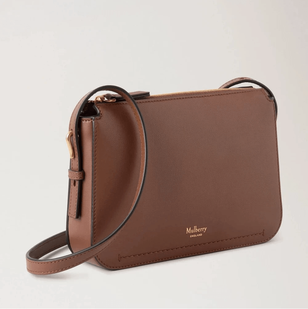 Mulberry Clovelly Pouch Micro Classic Grain Bright Oak - Clovelly - RL8729/587G222