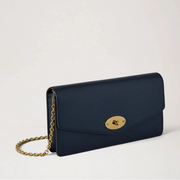 Mulberry Darley Clutch Small Classic Grain Night Sky Tas