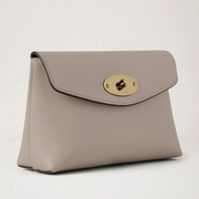 Mulberry Darley Cosmetic Pouch Cashmere Taupe Small Classic Grain Cosmetische tas