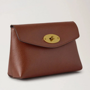 Mulberry Darley Cosmetic Pouch  Oak Small Classic Grain Cosmetische tas