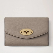 Mulberry Darley Folded Multi-Card Wallet Cashmere Taupe Small Classic Grain Portemonnee