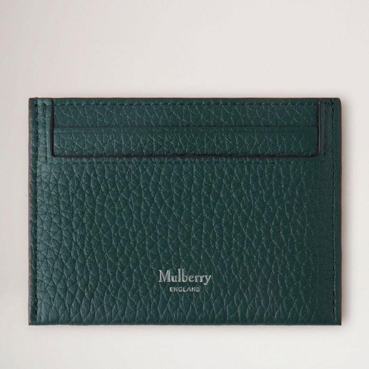 Mulberry Heritage Card Slip van donkergroen structuurleer, eenvoudig kaartontwerp. ModelRL7777736Q633