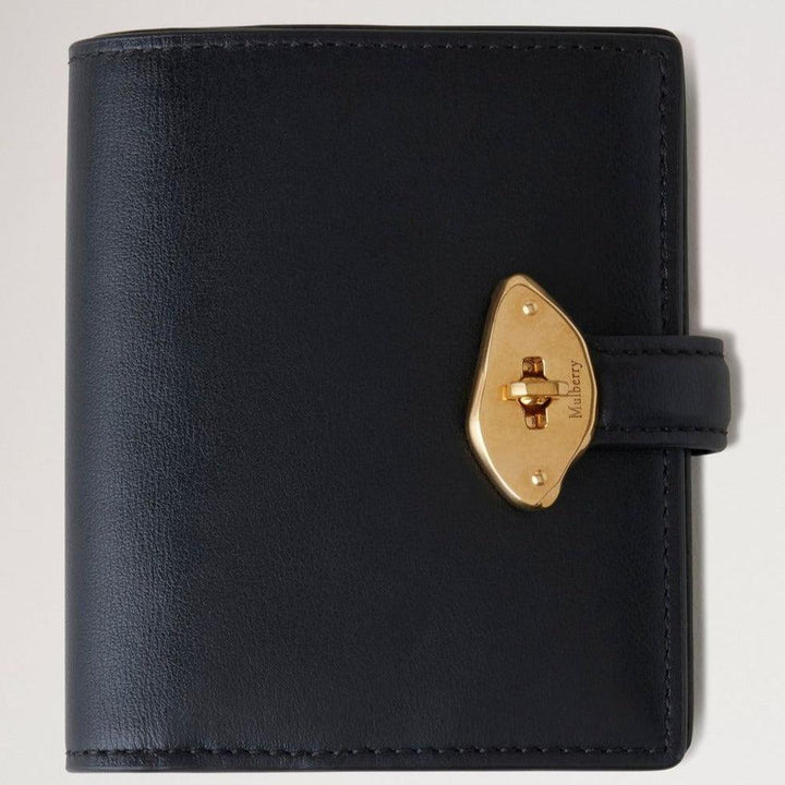 Mulberry Lana Compact Wallet High Gloss Leather Black - - RL8065/615A100