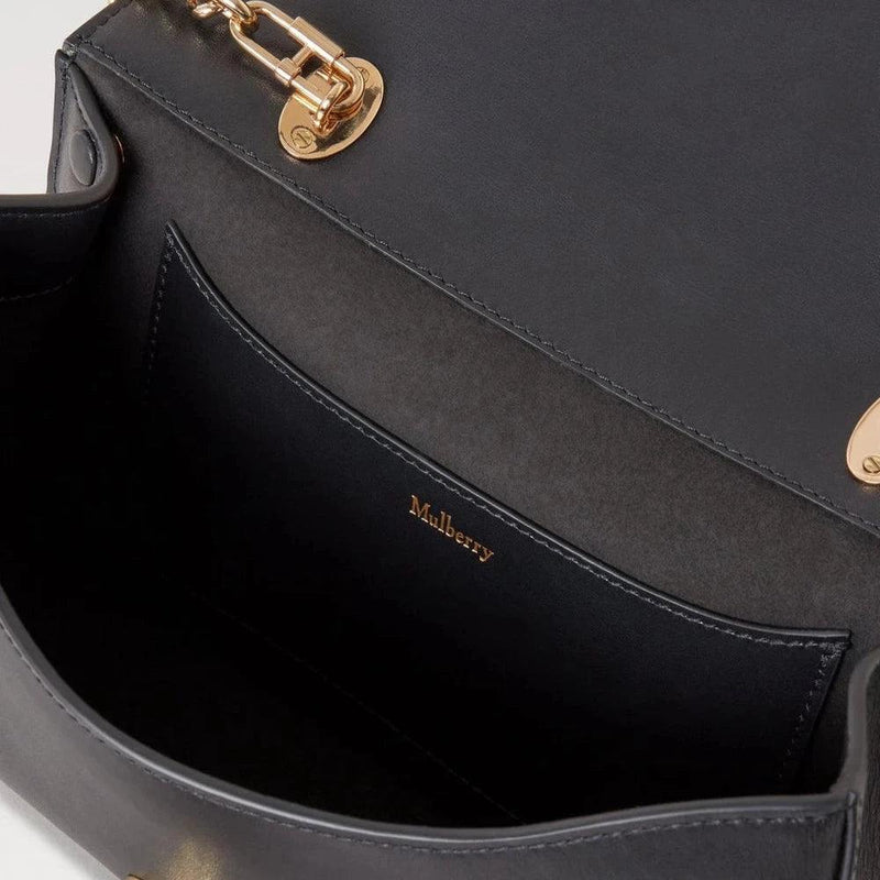 Mulberry Lana Day Bag High Gloss Leather Black - Mulberry Lana - HH9602/615A100