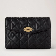Mulberry Large Darley Cosmetic Pouch Black Quilting Cosmetische tas