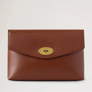 Mulberry Large Darley Cosmetic Pouch Oak Small Classic Grain Cosmetische tas