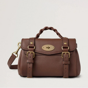 Mulberry Mini Alexa Bright Oak Heavy Grain Tas