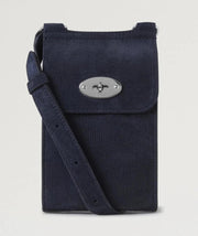 Mulberry Mini Antony Pouch Corduroy Suede Night Sky Tas