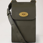 Mulberry Mini Antony Pouch Small Classic Grain Juniper Green Tas