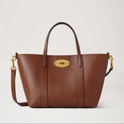 Mulberry Mini Bayswater Tote Small Classic Grain Two Tone Oak Tas