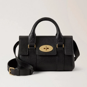 Mulberry Mini Heritage Bayswater Small Classic Grain Black Tas