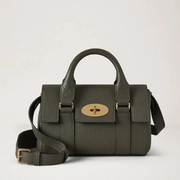 Mulberry Mini Heritage Bayswater Small Classic Grain Juniper Green Tas