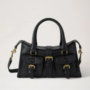 Mulberry Mini Roxanne High Shine Leather Black Tas