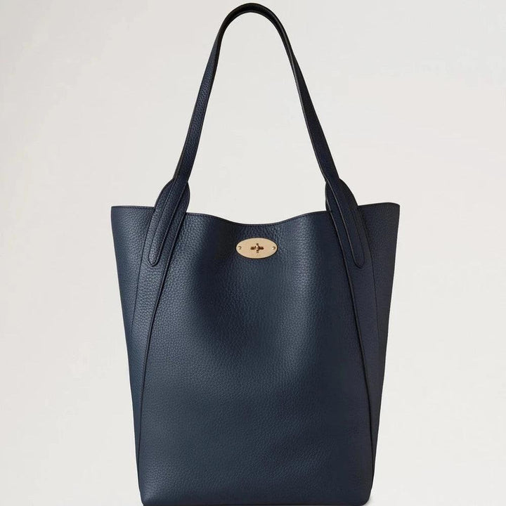 Mulberry Noord Zuid Bayswater Night Sky leren tas in donkerblauw met gouden gesp, model HH9104736U888.