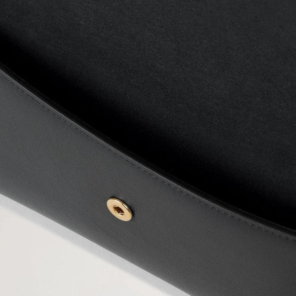Mulberry Press Stud Envelope Pouch Black Micro Classic Grain - Taske - RL8707/587A100