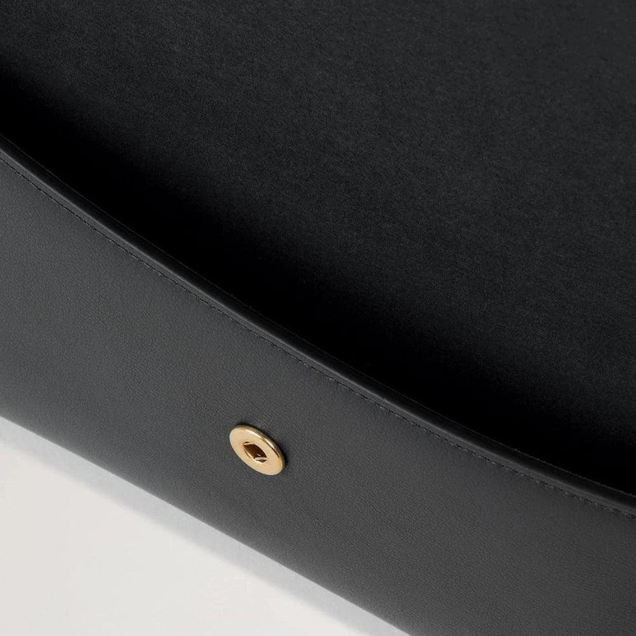 Mulberry Press Stud Envelope Pouch Black Micro Classic Grain - Taske - RL8707/587A100