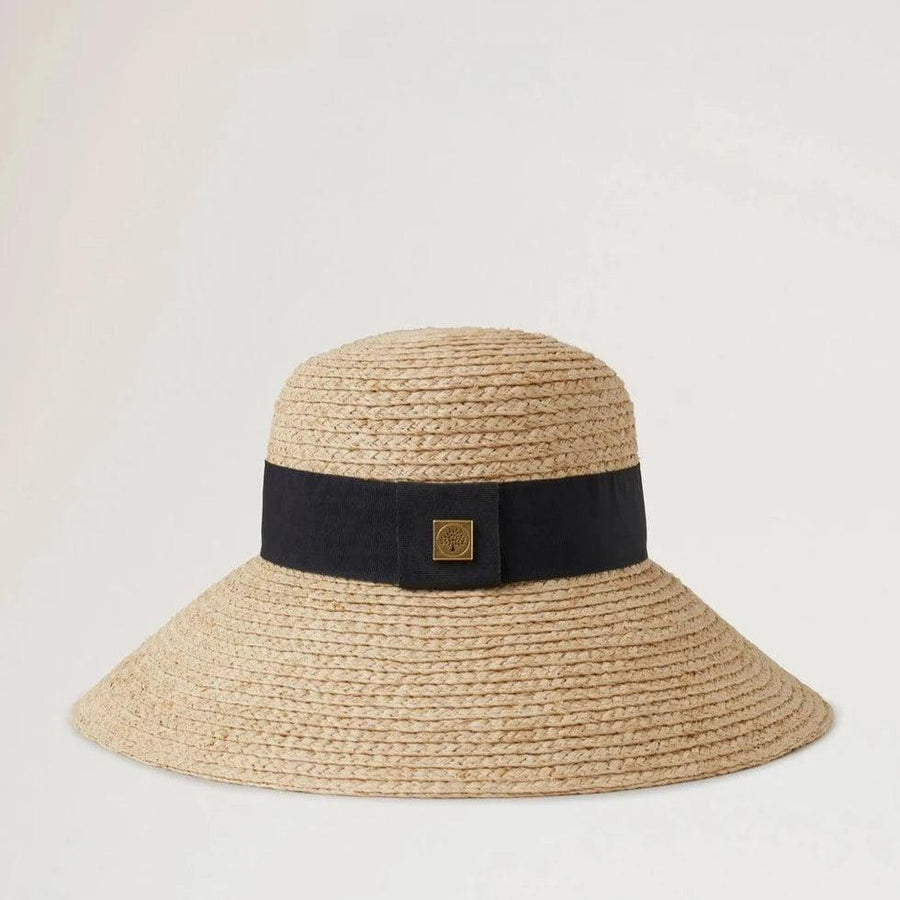 Mulberry Raffia Sun Hat Wide Brim - Accessories - VH4136/060H120-001