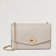 Mulberry Small Darley Small Classic Grain Chalk Tas
