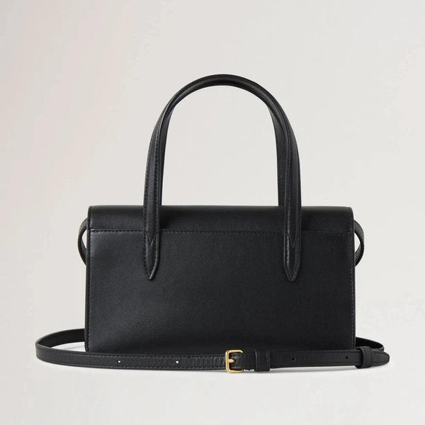Mulberry Small Darley Top Handle Black Micro Classic Grain - Darley - RL8678/587A100
