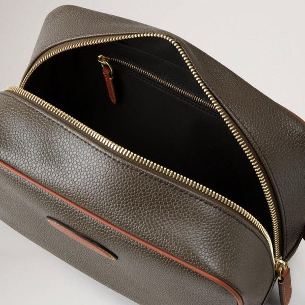 Mulberry Wash Case Eco Scotchgrain Mole/Cognac - - RL7430/127Q330