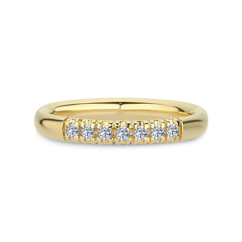 Nuran 14kt Champagne Diamant Ring A3088-014 - Ringe - A3088-014RG-001