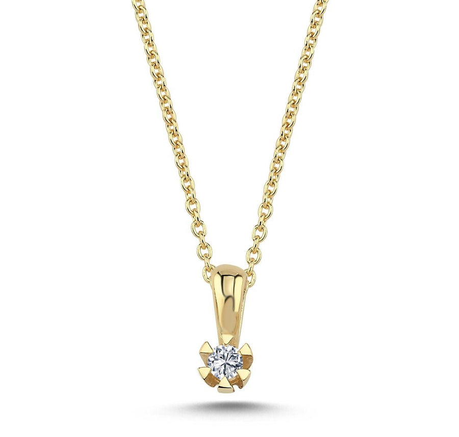 Nuran 14kt Star Vedhæng 0.05ct W.Si - Vedhæng - V1964-005-PATZRG