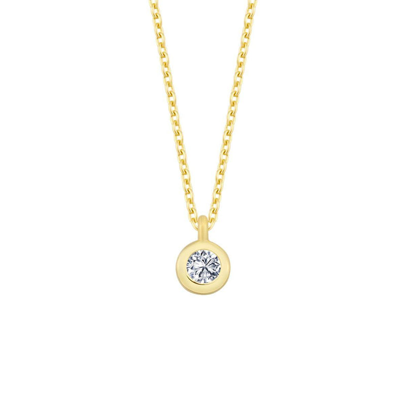 Nuran 14kt Zoe Halskæde 0.03ct W/Si - Halskæde - V2314-003RG