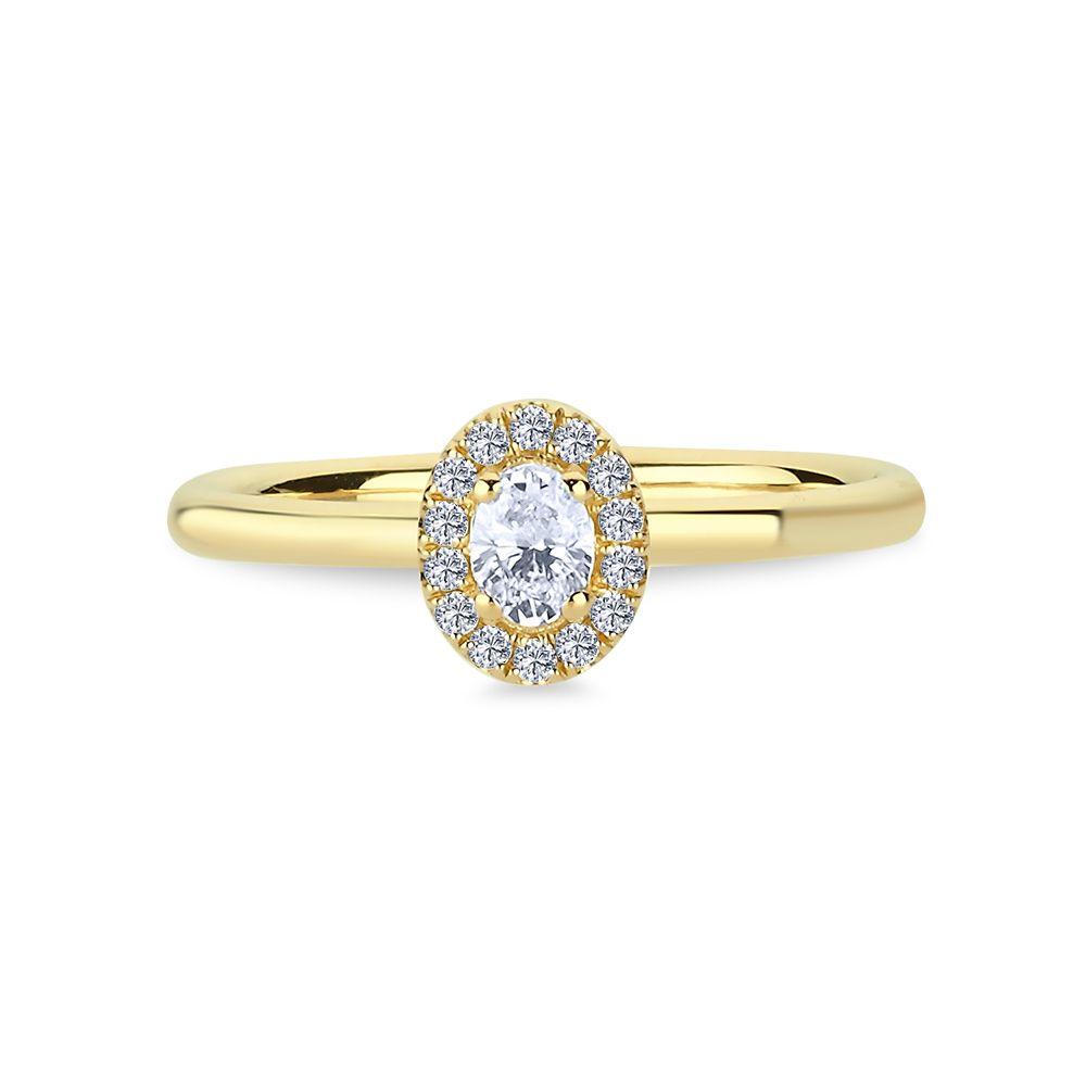 Nuran Champagne Ring I Guld Med Diamater - Ringe - A3082-024RG-001