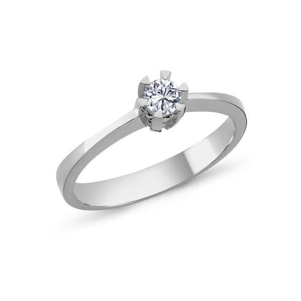Nuran Star Ring 14kt hvidguld 0.03Ct W.Si - Ringe - L1964-003HG-001