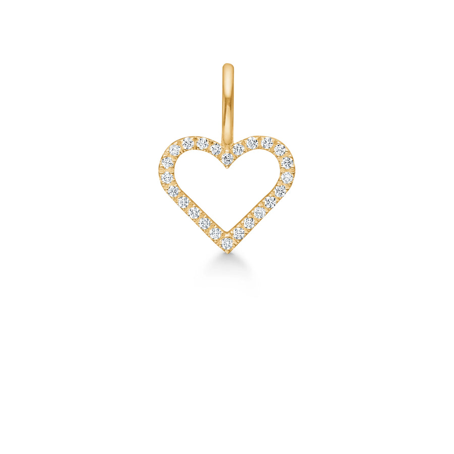 Ro Copenhagen Symbolen Open hart diamanten hanger
