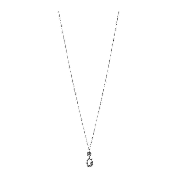 Pernille Corydon Cloud zilveren ketting met twee heldere stenen in een elegante en eenvoudige stijl. Model N-566-S-1