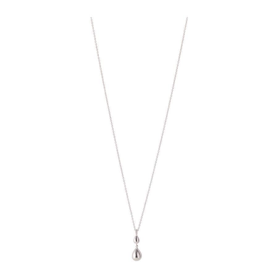 Pernille Corydon Rain zilveren ketting met druppelhanger, minimalistisch design, model N-304-S-1.
