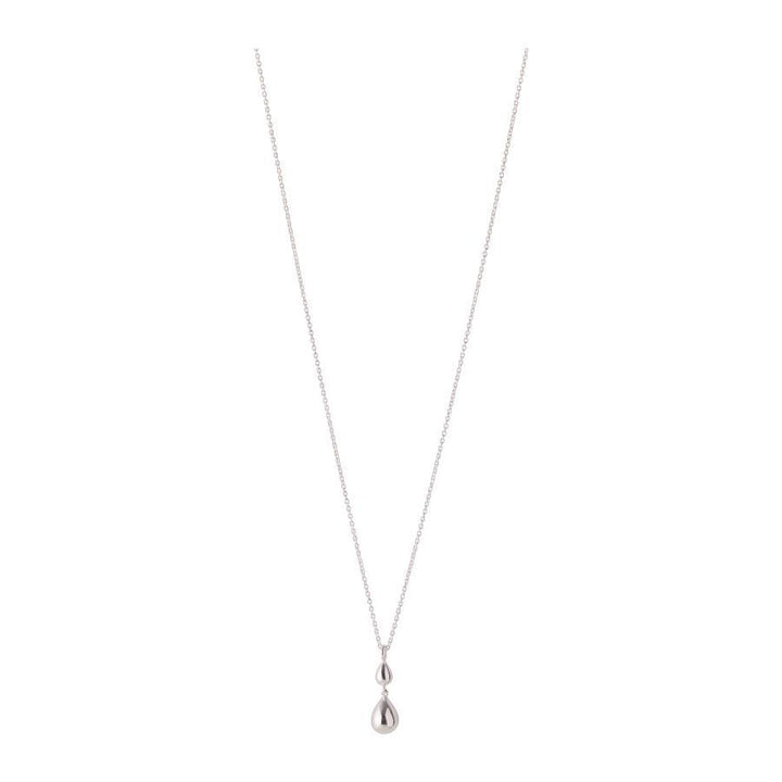Pernille Corydon Rain zilveren ketting met druppelhanger, minimalistisch design, model N-304-S-1.