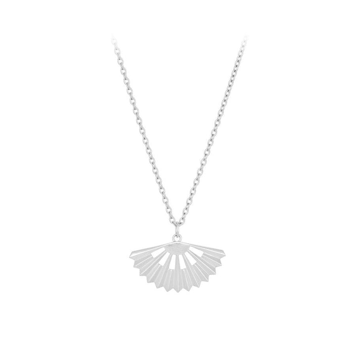 Pernille Corydon Sphere ketting in zilver met geometrische hanger aan eenvoudige ketting. Model N-495-S