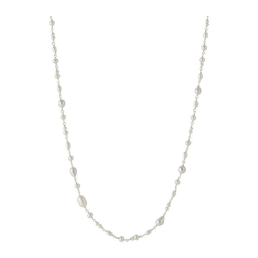 Pernille Corydon White Dreams ketting in zilver met witte zoetwaterparels, model N-431-S-1.
