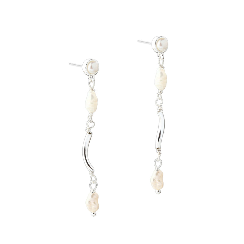 Aqua Dulce Alura Earrings In Silver