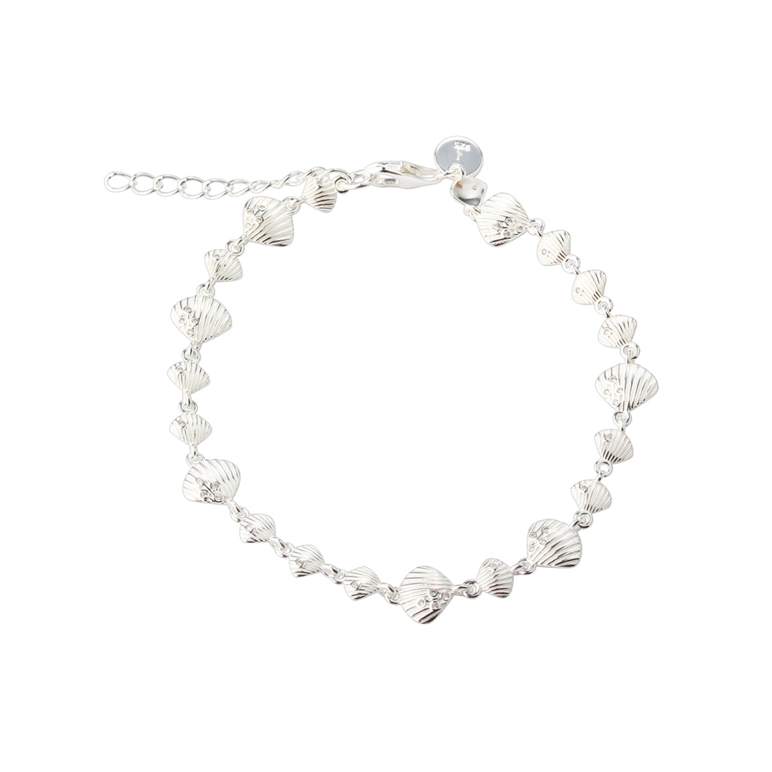 Aqua Dulce Shelly Bracelet In Silver