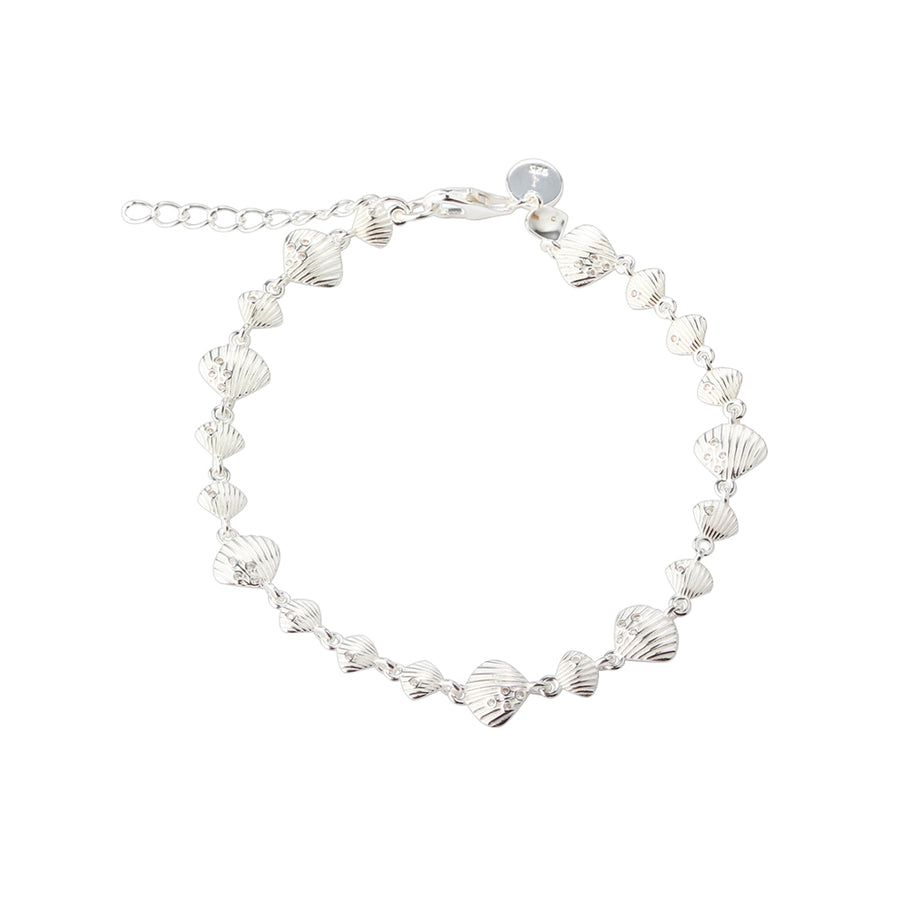 Aqua Dulce Shelly Bracelet In Silver