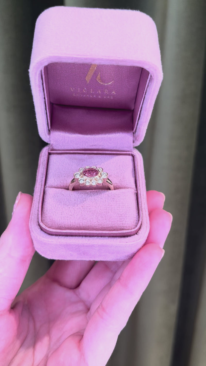 Nuran Royal 14kt Ring Med Turmalin Og Brillanter video