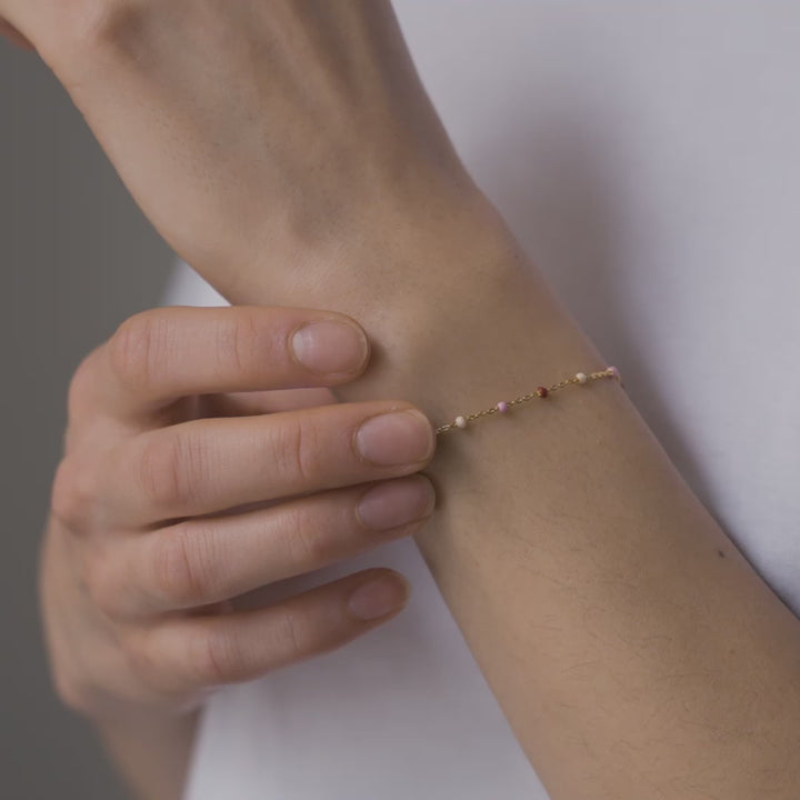 Enamel Lola Rosie Bracelet - B66g-Rosie