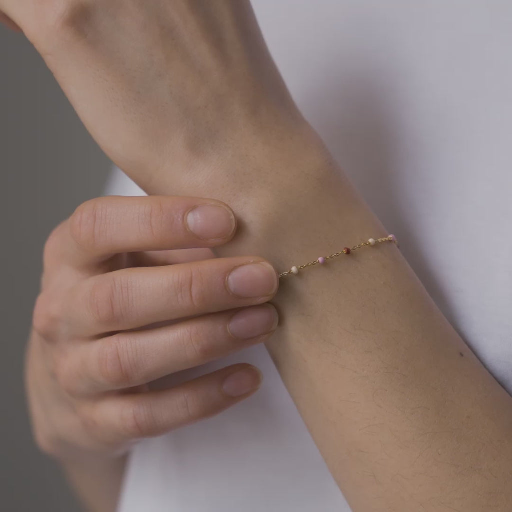 Emalj Lola Rosie Armband - B66G -ROSIE