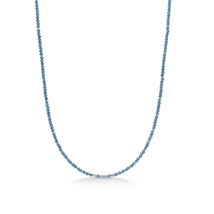 studio-z-evergreen-ketting-met-london-blauw-topaas, enkele ketting met blauwe gefacetteerde stenen, model 8126851-8126851-1