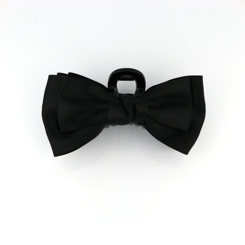 Studio Z Hårklemme Satin Sløjfe Black - Accessories - 7980020