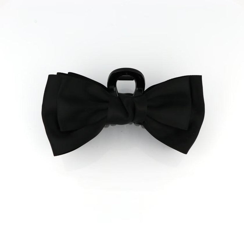 Studio Z Hårklemme Satin Sløjfe Black - Accessories - 7980020