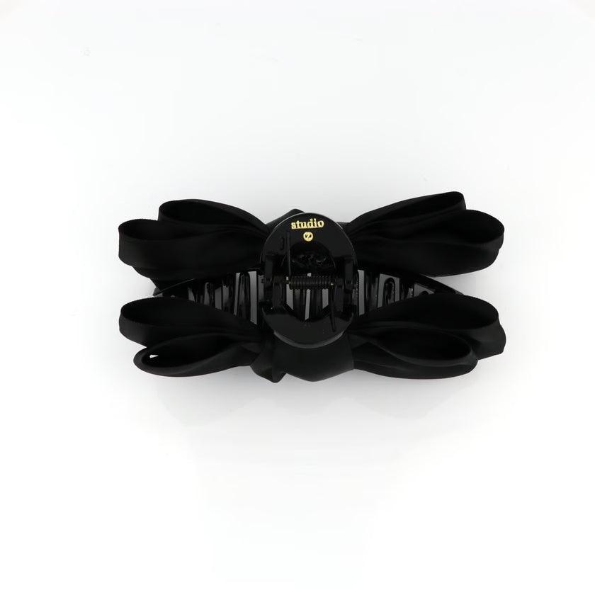 Studio Z Hårklemme Satin Sløjfe Black - Accessories - 7980020